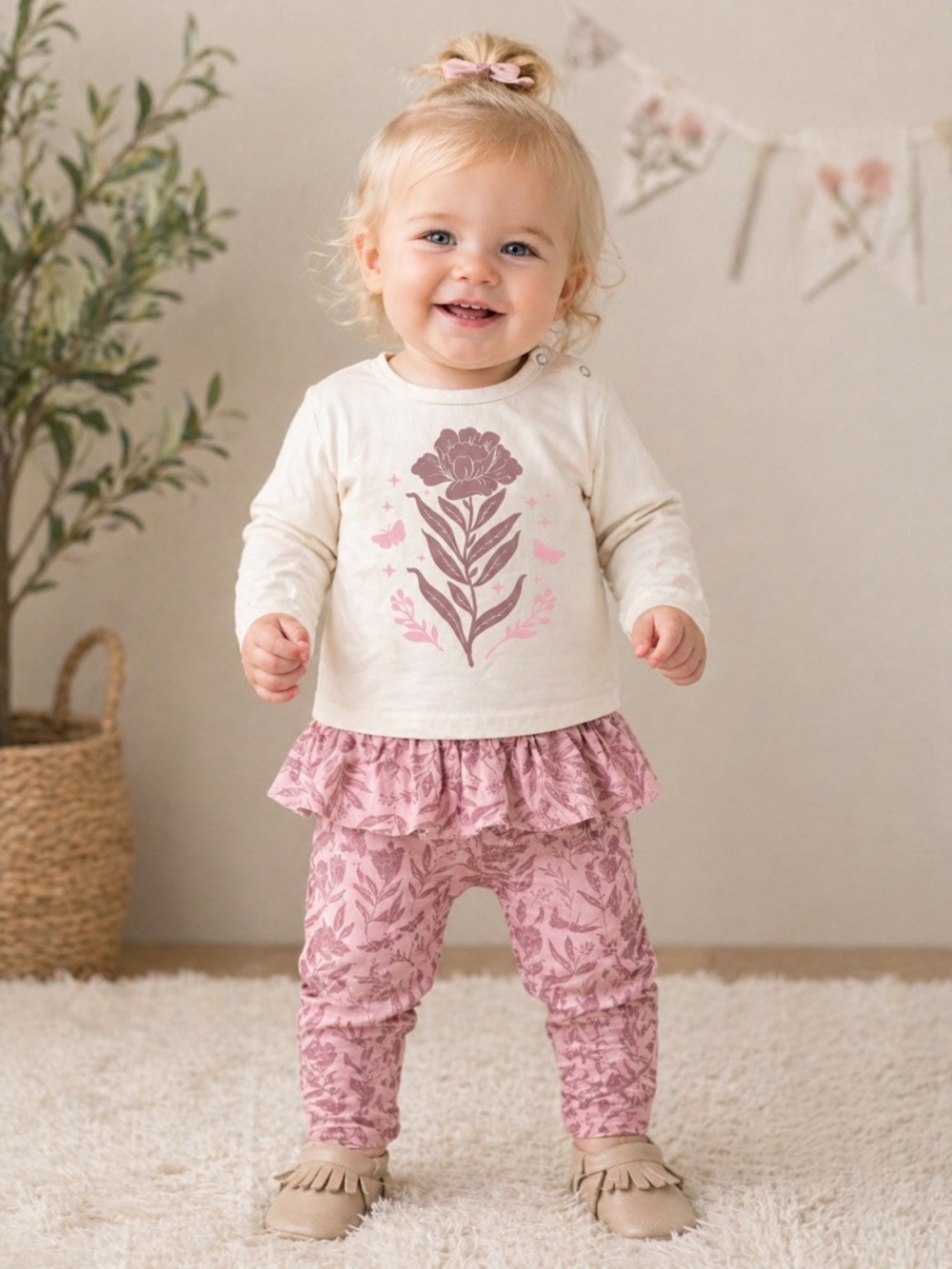 Tiny Tribe Mystical Garden Set Skirted Leggings Outfit | Size 18-24M